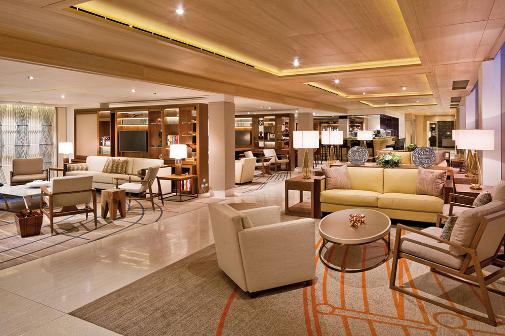 Public areas on disembarkation day